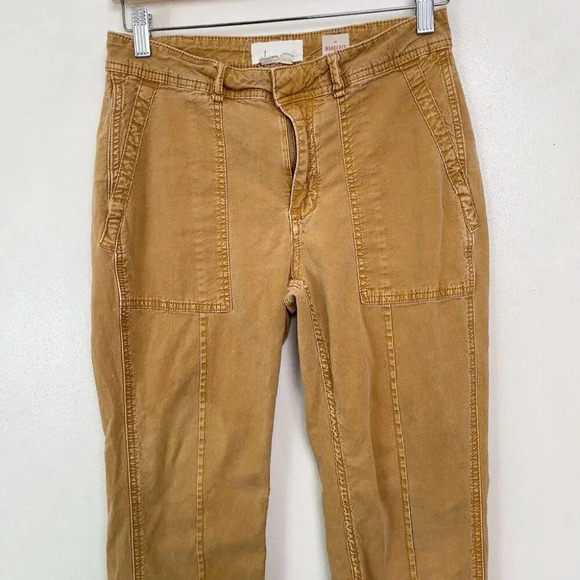 Anthropologie Womens 28 The Wanderer Brown Chino Skinny Leg Pants - Picture 3 of 10